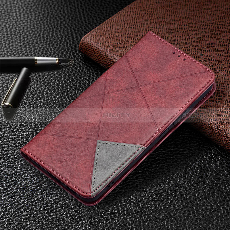 Coque Portefeuille Livre Cuir Etui Clapet B02F pour Samsung Galaxy S24 Plus 5G Rouge Plus