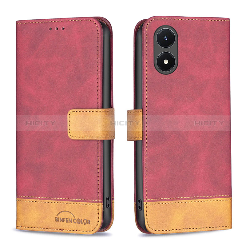 Coque Portefeuille Livre Cuir Etui Clapet B02F pour Vivo Y02S Plus