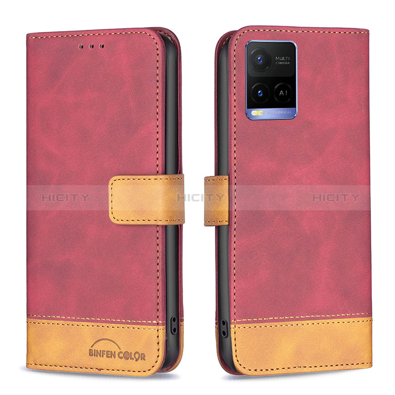 Coque Portefeuille Livre Cuir Etui Clapet B02F pour Vivo Y21 Plus