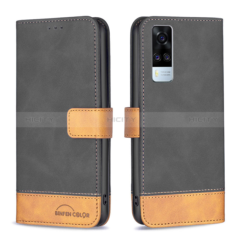 Coque Portefeuille Livre Cuir Etui Clapet B02F pour Vivo Y51 (2021) Plus