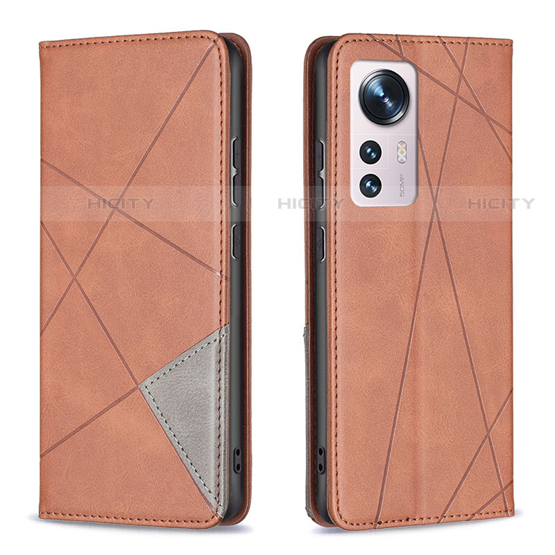 Coque Portefeuille Livre Cuir Etui Clapet B02F pour Xiaomi Mi 12S 5G Marron Plus