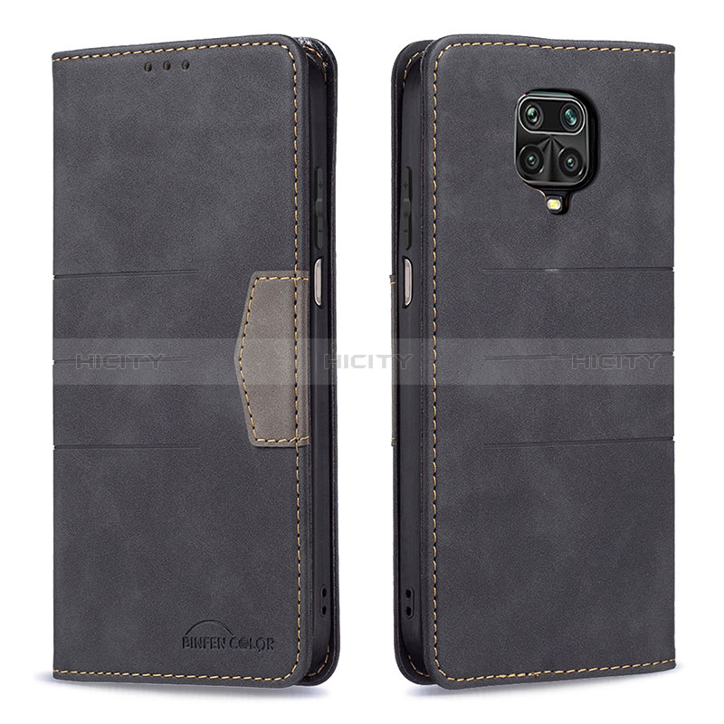 Coque Portefeuille Livre Cuir Etui Clapet B02F pour Xiaomi Poco M2 Pro Noir Plus