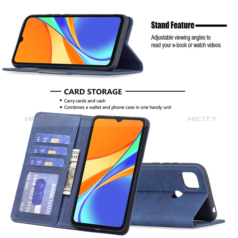 Coque Portefeuille Livre Cuir Etui Clapet B02F pour Xiaomi Redmi 9 Activ Plus