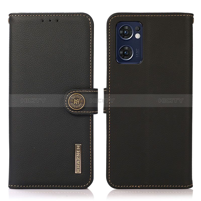 Coque Portefeuille Livre Cuir Etui Clapet B02H pour OnePlus Nord CE 2 5G Noir Plus