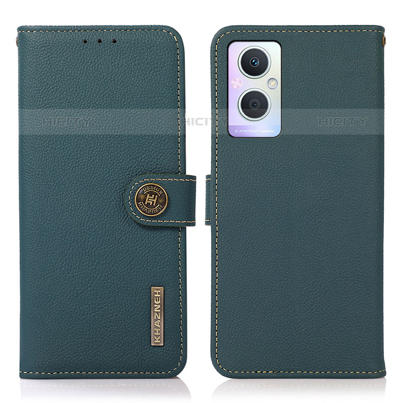 Coque Portefeuille Livre Cuir Etui Clapet B02H pour OnePlus Nord N20 5G Vert Plus