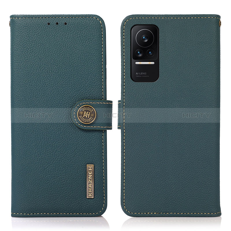 Coque Portefeuille Livre Cuir Etui Clapet B02H pour Xiaomi Civi 1S 5G Vert Plus