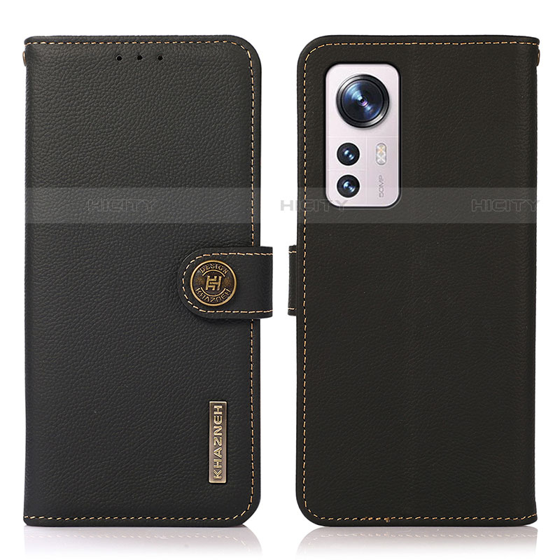 Coque Portefeuille Livre Cuir Etui Clapet B02H pour Xiaomi Mi 12 Lite 5G Noir Plus