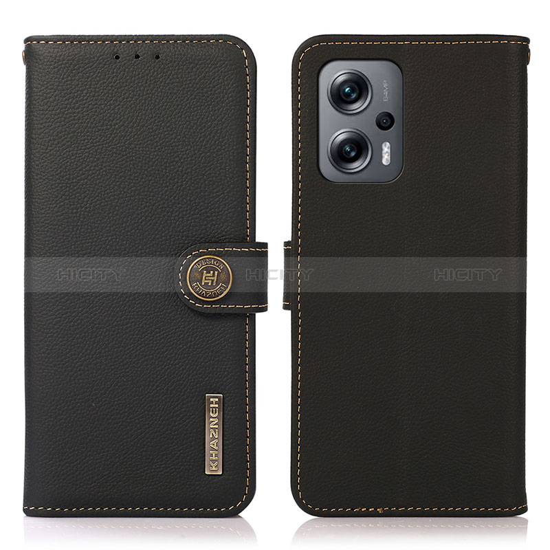 Coque Portefeuille Livre Cuir Etui Clapet B02H pour Xiaomi Redmi K50i 5G Noir Plus