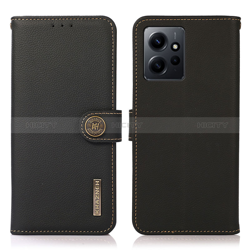 Coque Portefeuille Livre Cuir Etui Clapet B02H pour Xiaomi Redmi Note 12 4G Noir Plus