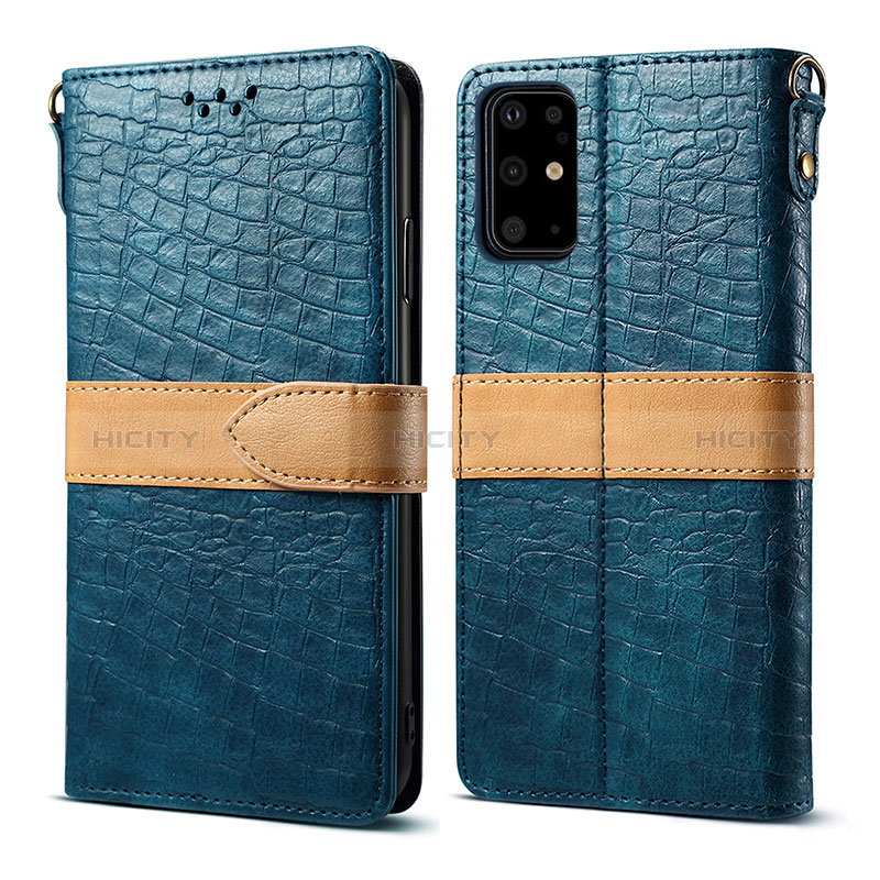 Coque Portefeuille Livre Cuir Etui Clapet B02S pour Samsung Galaxy S20 Plus Bleu Plus