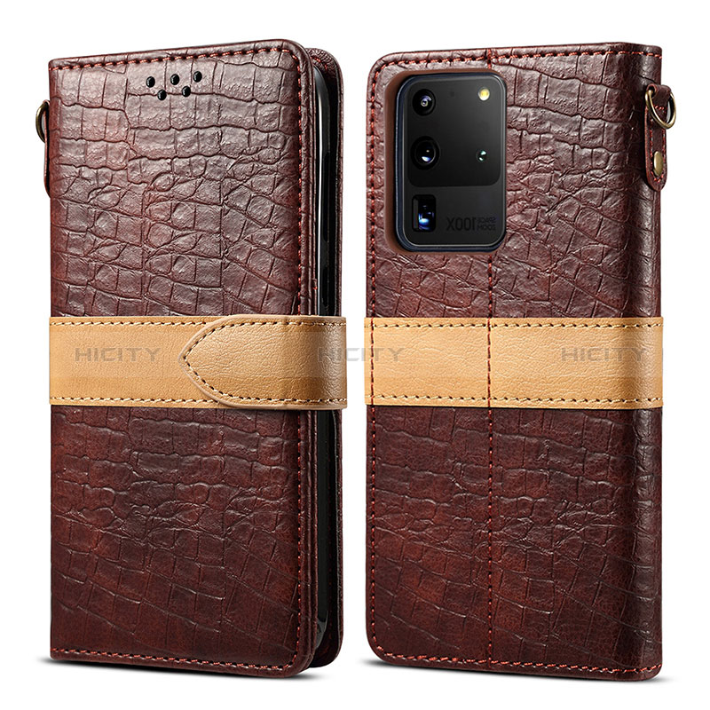 Coque Portefeuille Livre Cuir Etui Clapet B02S pour Samsung Galaxy S20 Ultra 5G Plus