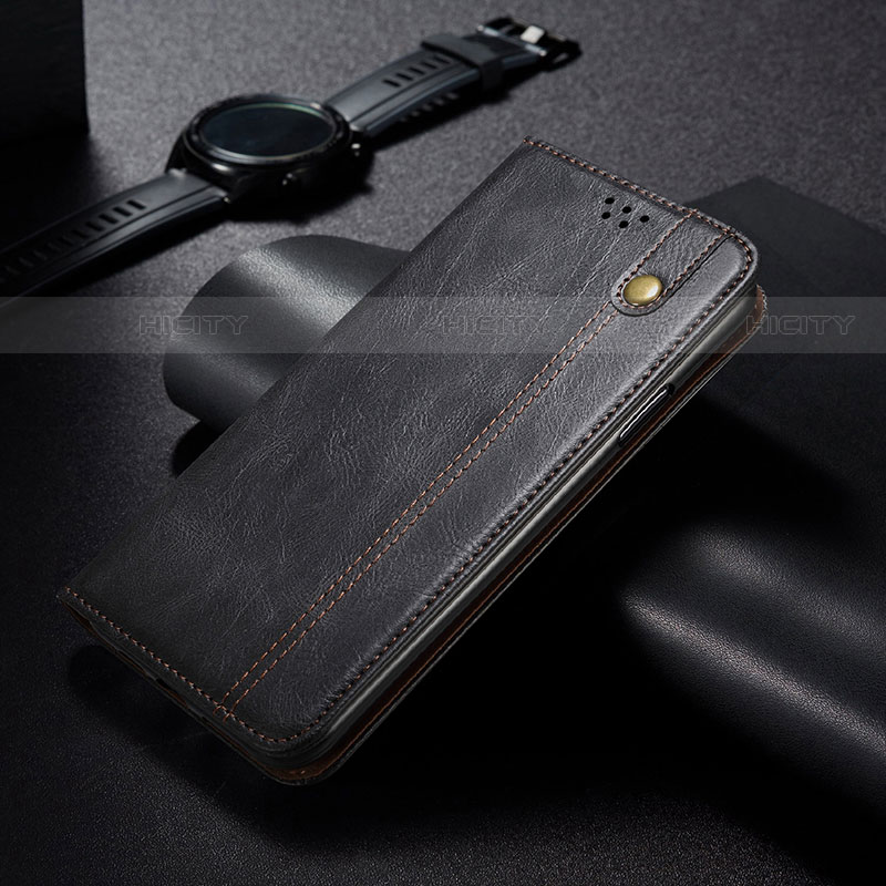 Coque Portefeuille Livre Cuir Etui Clapet B02S pour Samsung Galaxy S21 Plus 5G Noir Plus