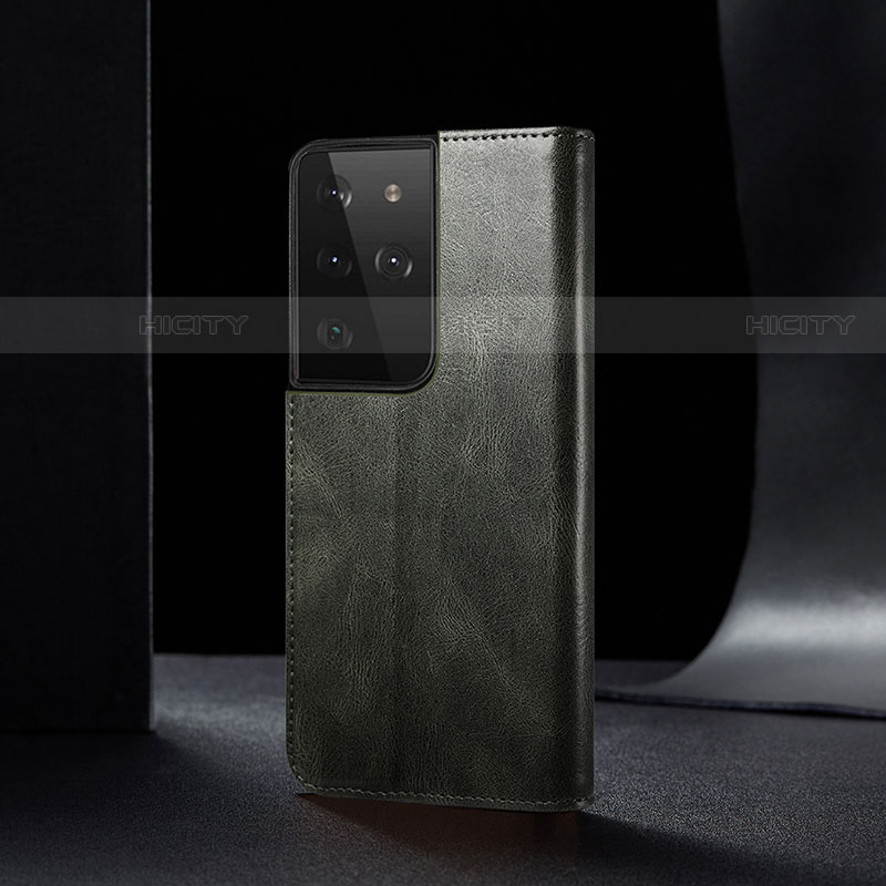 Coque Portefeuille Livre Cuir Etui Clapet B02S pour Samsung Galaxy S21 Ultra 5G Plus