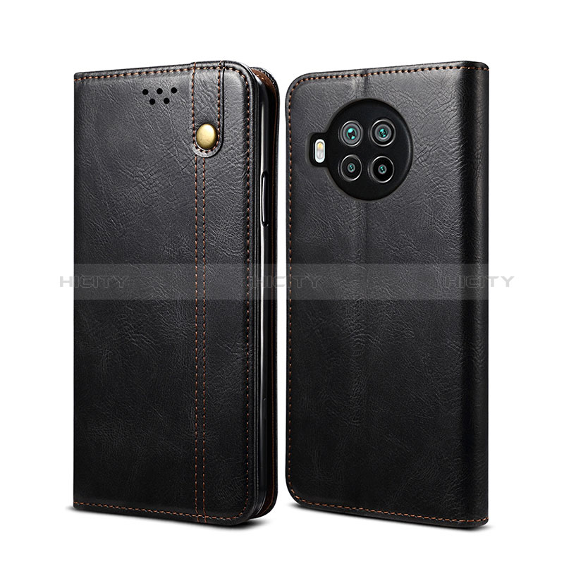 Coque Portefeuille Livre Cuir Etui Clapet B02S pour Xiaomi Mi 10i 5G Noir Plus