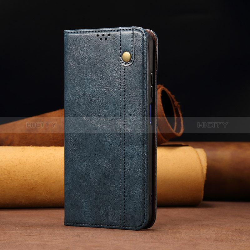 Coque Portefeuille Livre Cuir Etui Clapet B02S pour Xiaomi Mi 11i 5G (2022) Bleu Plus
