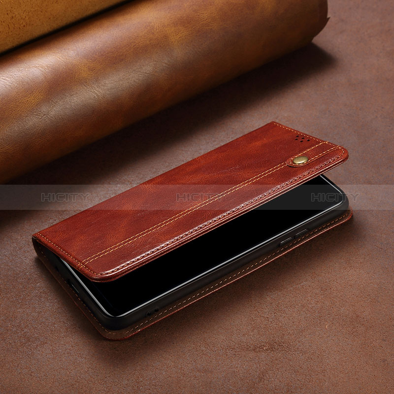 Coque Portefeuille Livre Cuir Etui Clapet B02S pour Xiaomi Redmi Note 12 Pro Speed 5G Marron Plus