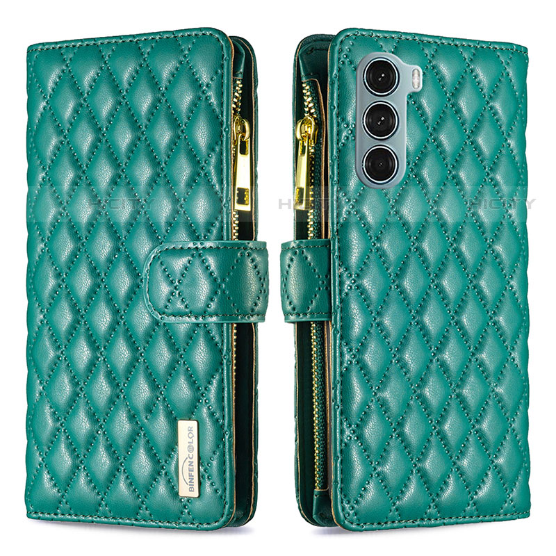 Coque Portefeuille Livre Cuir Etui Clapet B03F pour Motorola Moto Edge S30 5G Vert Plus