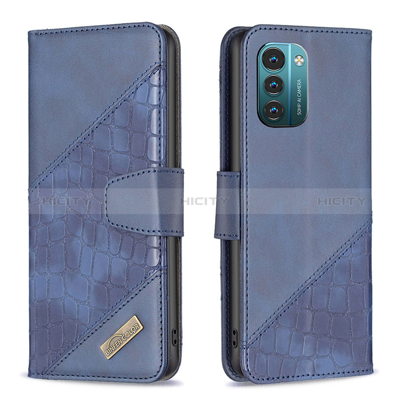 Coque Portefeuille Livre Cuir Etui Clapet B03F pour Nokia G11 Bleu Plus