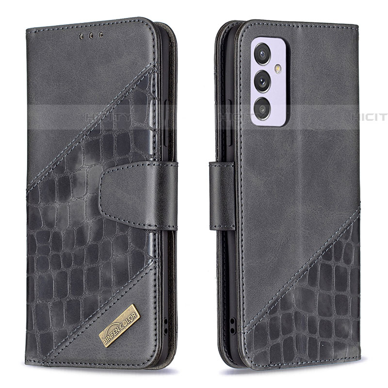 Coque Portefeuille Livre Cuir Etui Clapet B03F pour Samsung Galaxy A24 4G Noir Plus