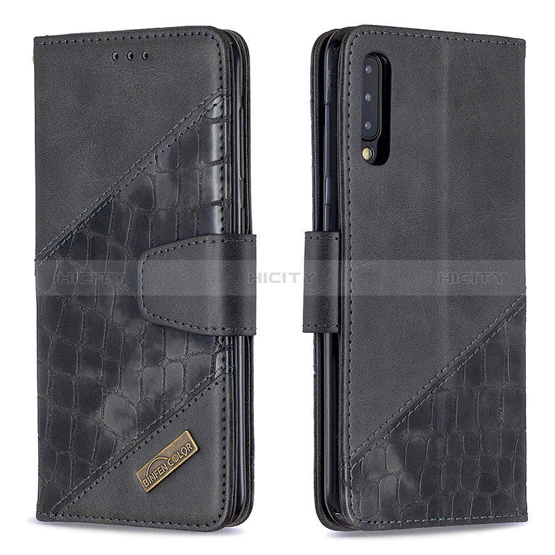 Coque Portefeuille Livre Cuir Etui Clapet B03F pour Samsung Galaxy A30S Noir Plus