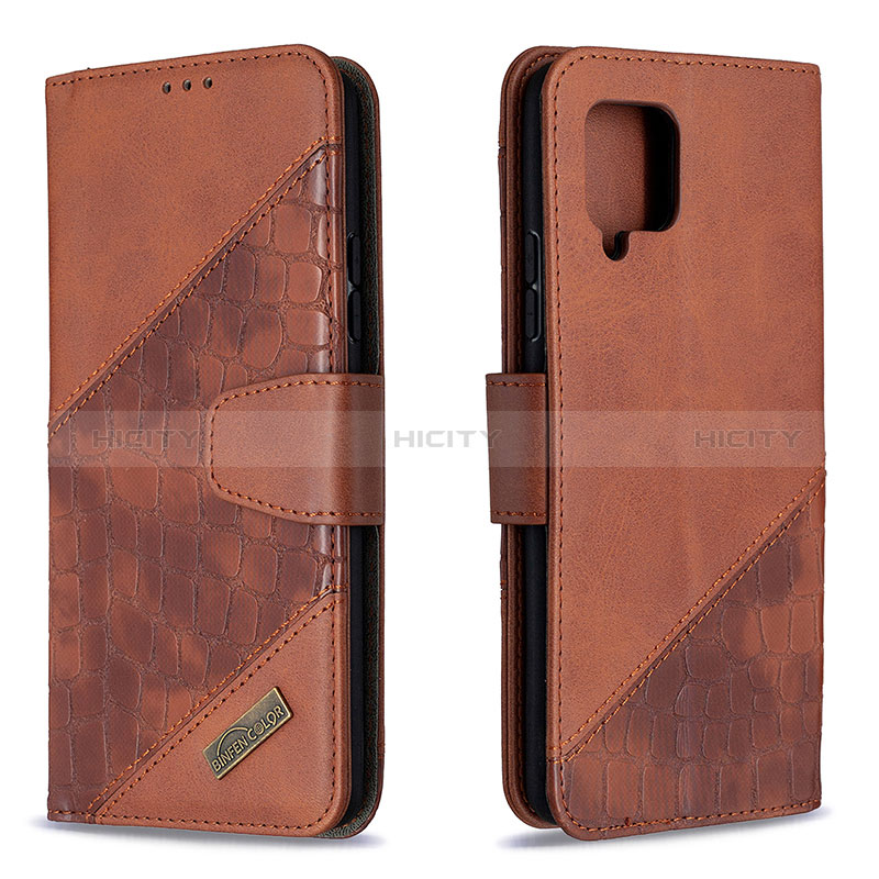 Coque Portefeuille Livre Cuir Etui Clapet B03F pour Samsung Galaxy A42 5G Marron Plus