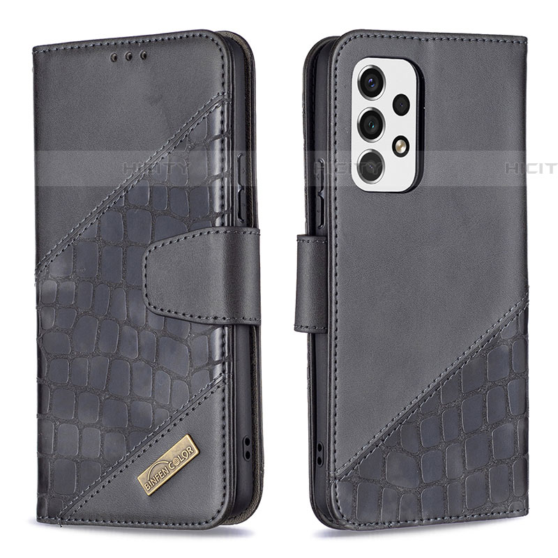 Coque Portefeuille Livre Cuir Etui Clapet B03F pour Samsung Galaxy A53 5G Noir Plus