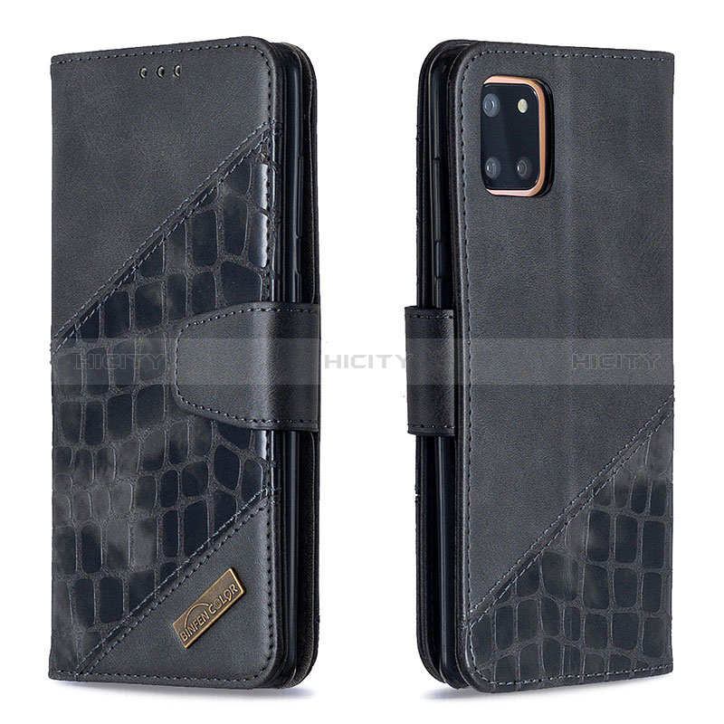 Coque Portefeuille Livre Cuir Etui Clapet B03F pour Samsung Galaxy Note 10 Lite Noir Plus