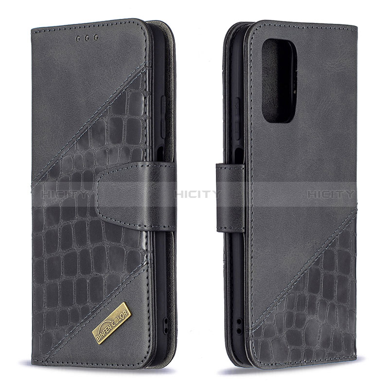 Coque Portefeuille Livre Cuir Etui Clapet B03F pour Xiaomi Poco M3 Noir Plus