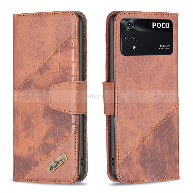 Coque Portefeuille Livre Cuir Etui Clapet B03F pour Xiaomi Poco M4 Pro 4G Plus