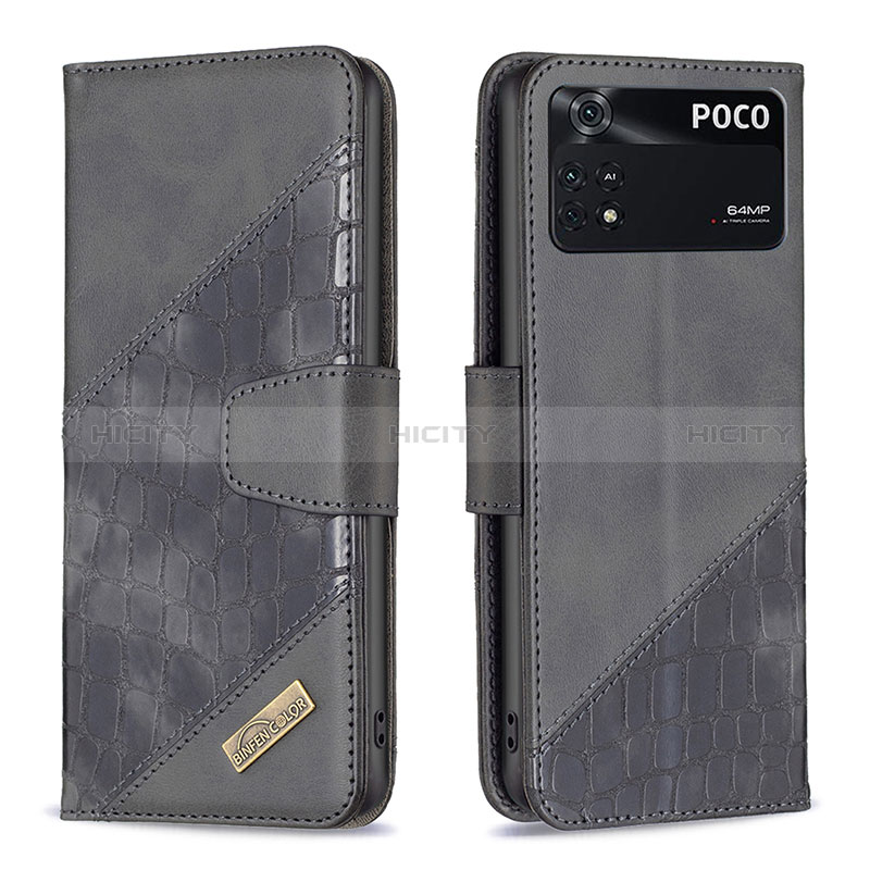 Coque Portefeuille Livre Cuir Etui Clapet B03F pour Xiaomi Poco M4 Pro 4G Plus