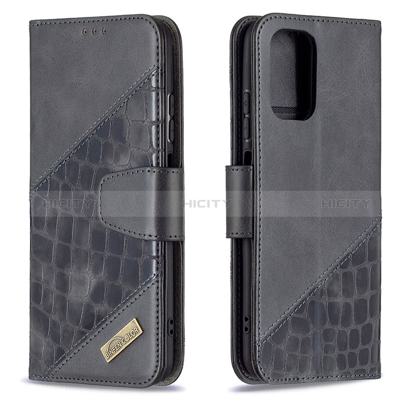 Coque Portefeuille Livre Cuir Etui Clapet B03F pour Xiaomi Redmi Note 10S 4G Noir Plus