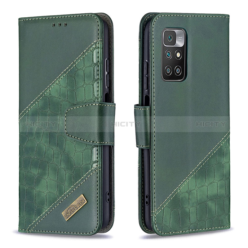 Coque Portefeuille Livre Cuir Etui Clapet B03F pour Xiaomi Redmi Note 11 4G (2021) Gris Fonce Plus