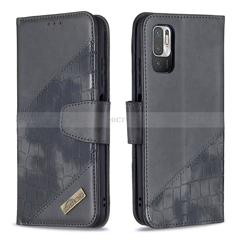 Coque Portefeuille Livre Cuir Etui Clapet B03F pour Xiaomi Redmi Note 11 SE 5G Noir Plus