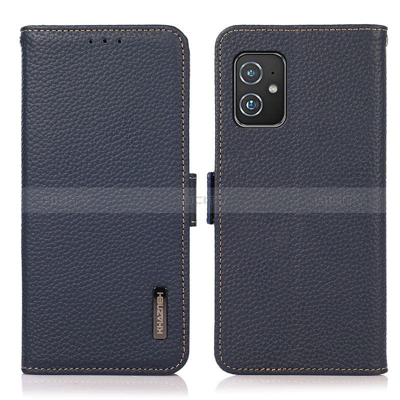 Coque Portefeuille Livre Cuir Etui Clapet B03H pour Asus ZenFone 8 Mini Bleu Plus