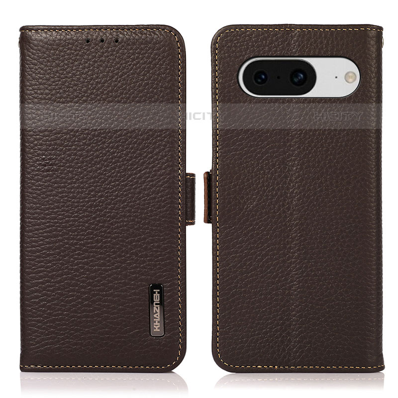 Coque Portefeuille Livre Cuir Etui Clapet B03H pour Google Pixel 8 5G Marron Plus