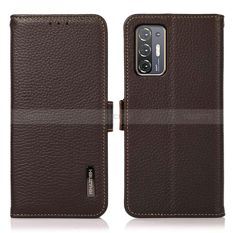 Coque Portefeuille Livre Cuir Etui Clapet B03H pour HTC Desire 21 Pro 5G Marron Plus