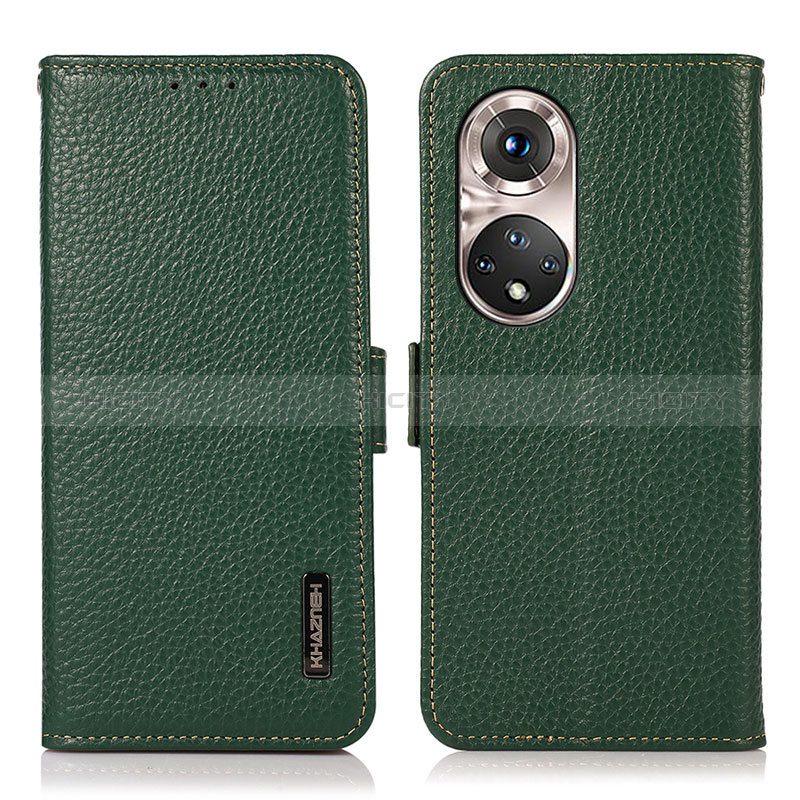 Coque Portefeuille Livre Cuir Etui Clapet B03H pour Huawei Nova 9 Pro Vert Plus