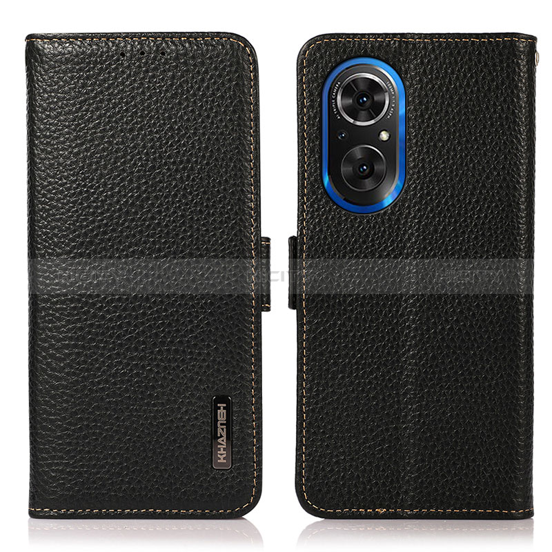 Coque Portefeuille Livre Cuir Etui Clapet B03H pour Huawei Nova 9 SE Noir Plus