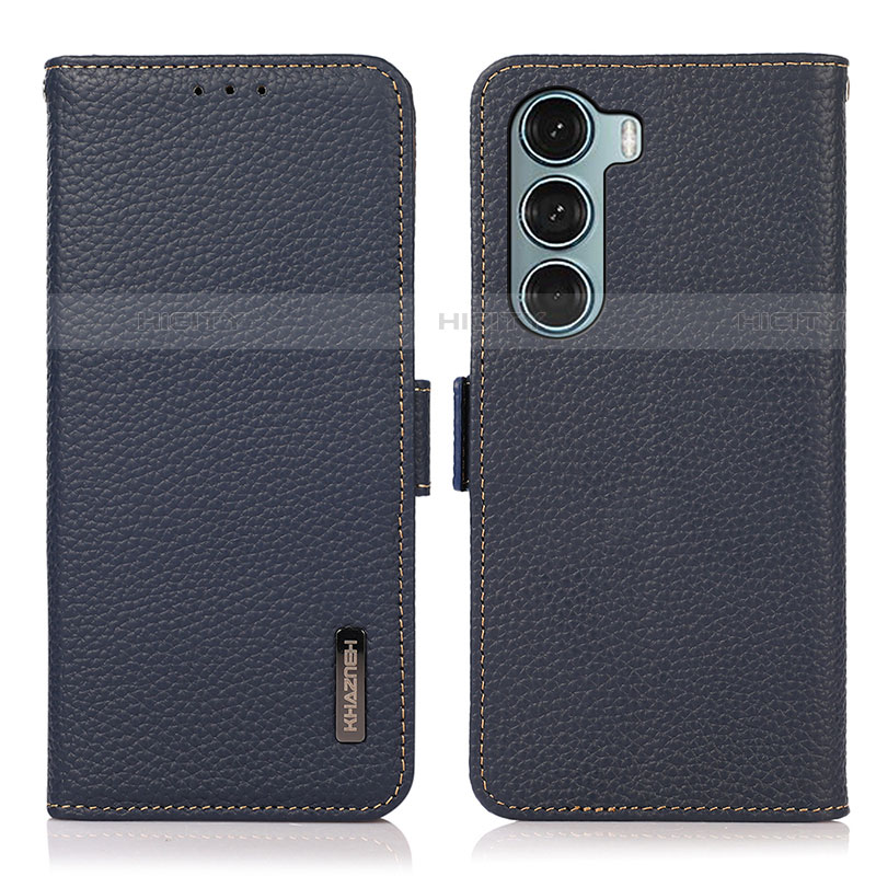 Coque Portefeuille Livre Cuir Etui Clapet B03H pour Motorola Moto Edge S30 5G Bleu Plus