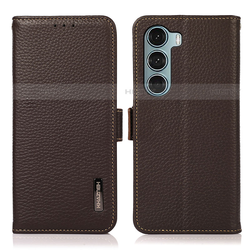 Coque Portefeuille Livre Cuir Etui Clapet B03H pour Motorola Moto Edge S30 5G Marron Plus