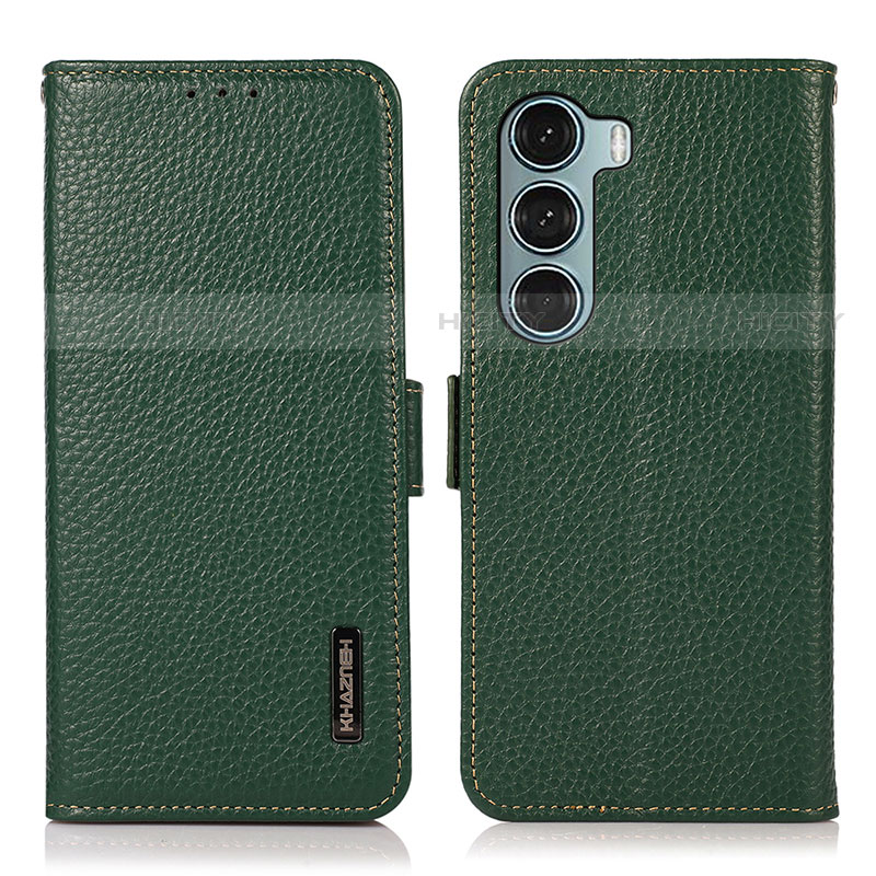 Coque Portefeuille Livre Cuir Etui Clapet B03H pour Motorola Moto Edge S30 5G Vert Plus