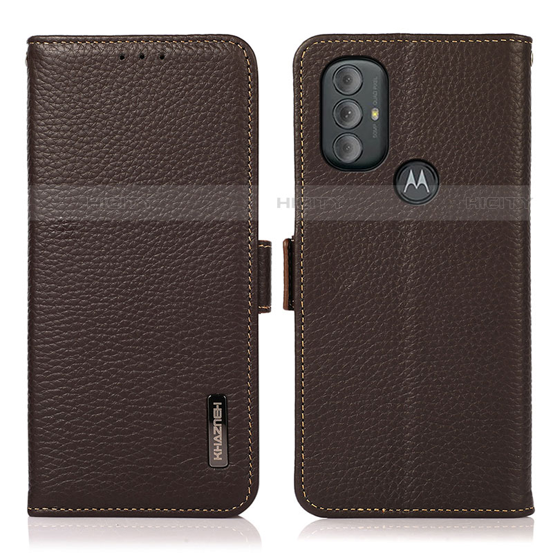 Coque Portefeuille Livre Cuir Etui Clapet B03H pour Motorola Moto G Play (2023) Marron Plus