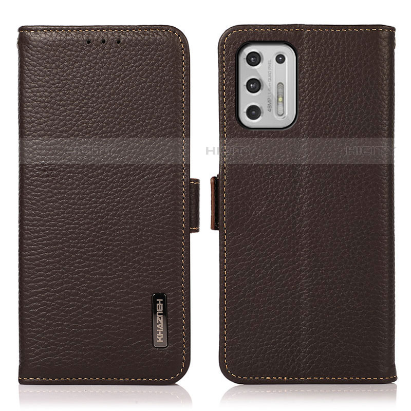 Coque Portefeuille Livre Cuir Etui Clapet B03H pour Motorola Moto G Stylus (2021) Marron Plus