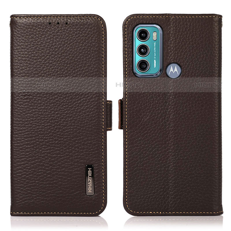 Coque Portefeuille Livre Cuir Etui Clapet B03H pour Motorola Moto G40 Fusion Marron Plus