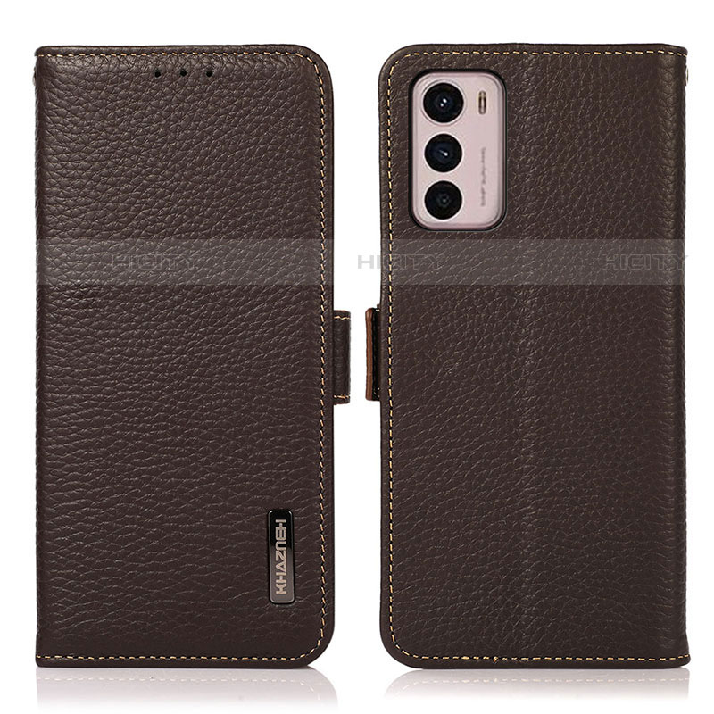 Coque Portefeuille Livre Cuir Etui Clapet B03H pour Motorola Moto G42 Marron Plus