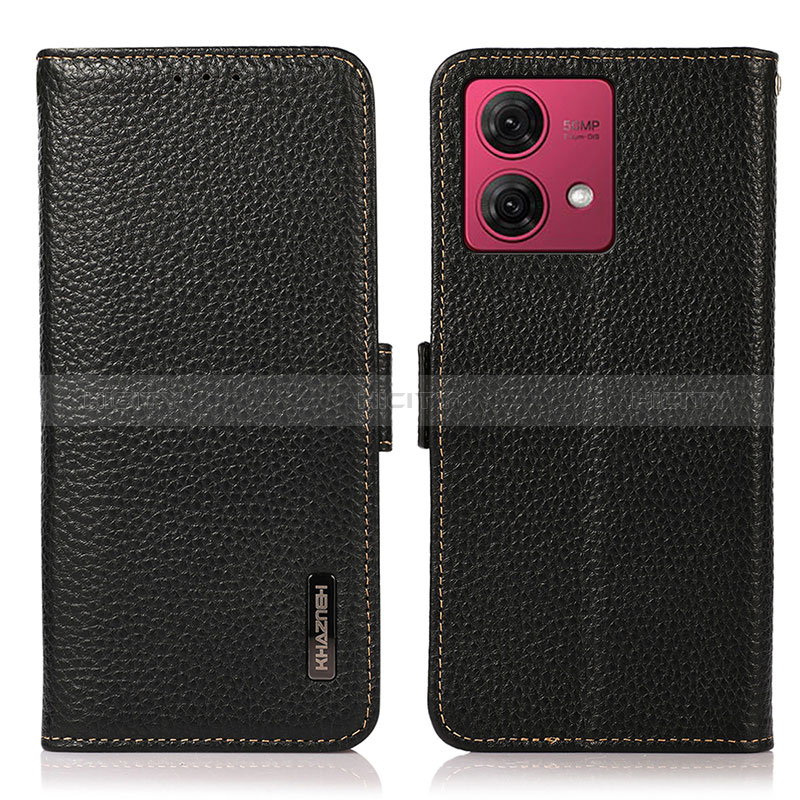 Coque Portefeuille Livre Cuir Etui Clapet B03H pour Motorola Moto G84 5G Noir Plus