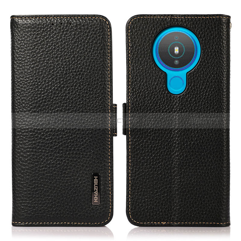 Coque Portefeuille Livre Cuir Etui Clapet B03H pour Nokia 1.4 Noir Plus