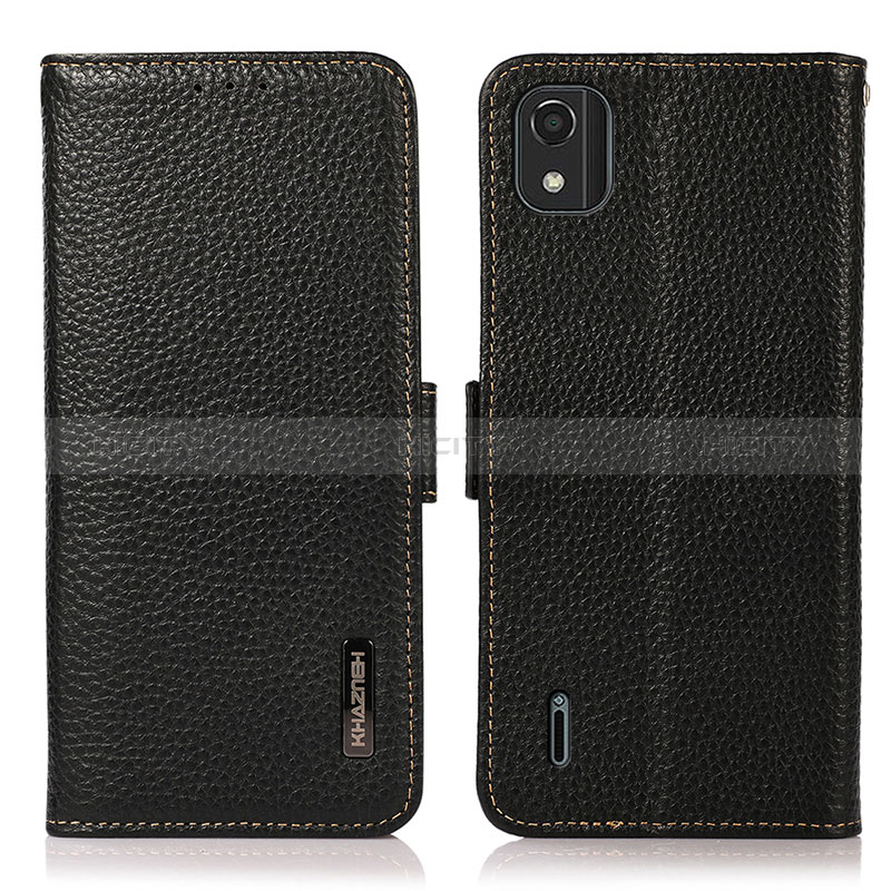 Coque Portefeuille Livre Cuir Etui Clapet B03H pour Nokia C2 2nd Edition Noir Plus