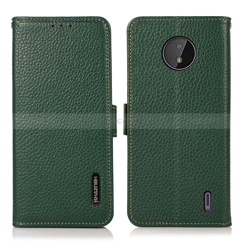 Coque Portefeuille Livre Cuir Etui Clapet B03H pour Nokia C20 Vert Plus