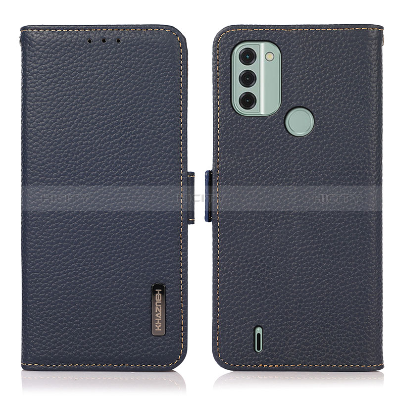 Coque Portefeuille Livre Cuir Etui Clapet B03H pour Nokia C31 Bleu Plus